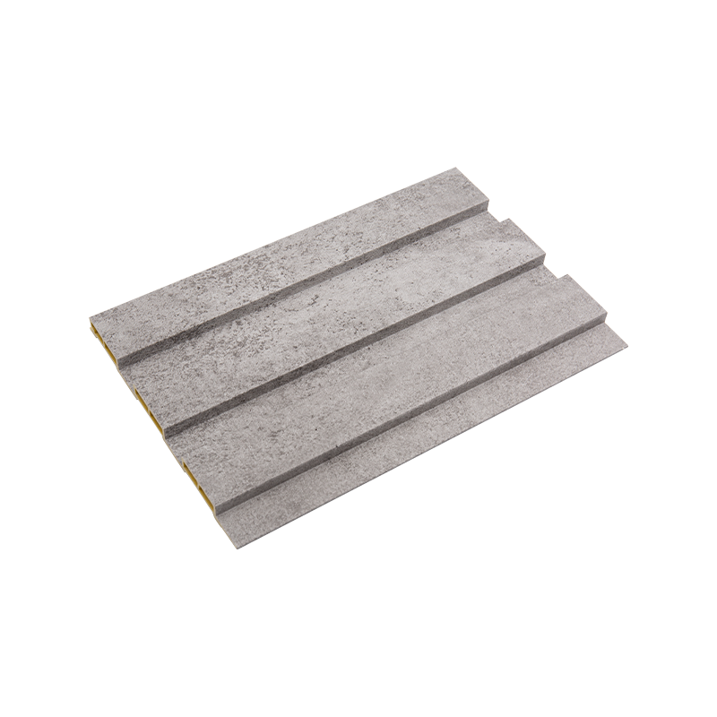 Vellavet 3d rillet træ-plast vægpanel